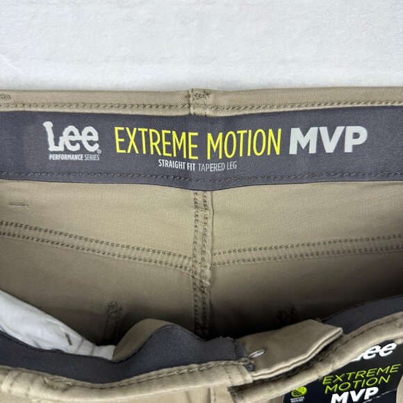 Lee Extreme Motion Straight Khaki Pants 34x30 Stretch Comfort Southern Rodeo - Picture 4 of 9